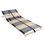 vidaXL Slatted Bed Base Brown 140 x 190 cm Solid beech wood Lucy And Phil Academy Lucy And Phil Academy