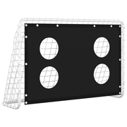 vidaXL Soccer Goal Training Net Steel 184x61x122 cm Lucy And Phil Academy Lucy And Phil Academy