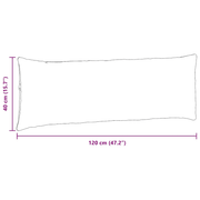 vidaXL Sofa Pillows 2 pcs Black 120 x 40 cm Corduroy Fabric Lucy And Phil Academy Lucy And Phil Academy