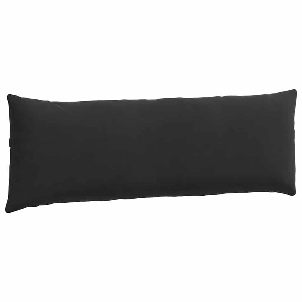 vidaXL Sofa Pillows 2 pcs Black 120 x 40 cm Corduroy Fabric Lucy And Phil Academy Lucy And Phil Academy