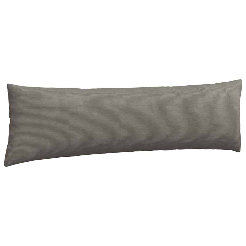 vidaXL Sofa Pillows 2 pcs Light Grey 145 x 40 cm Corduroy Fabric Lucy And Phil Academy Lucy And Phil Academy