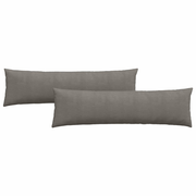 vidaXL Sofa Pillows 2 pcs Light Grey 145 x 40 cm Corduroy Fabric Lucy And Phil Academy Lucy And Phil Academy