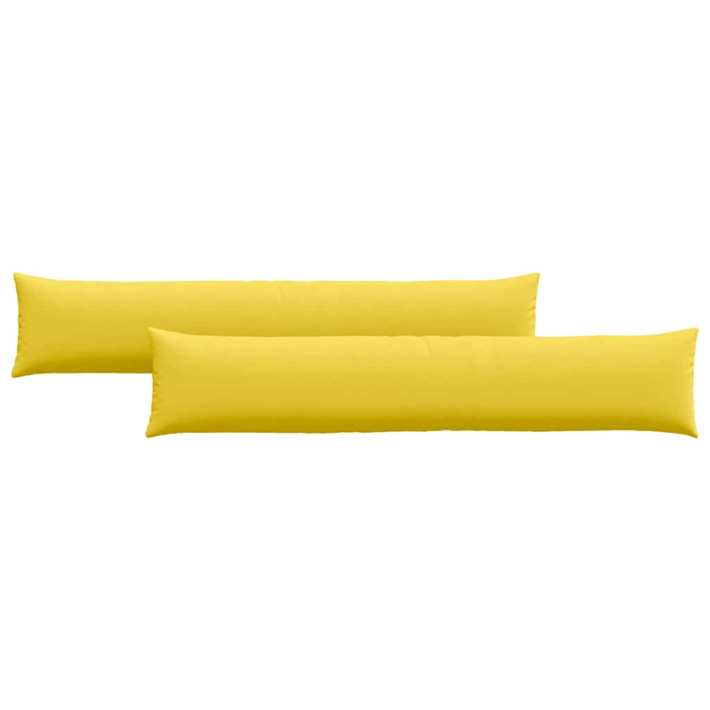 vidaXL Sofa Pillows 2 pcs Light Yellow 200 x 40 cm Fabric Lucy And Phil Academy Lucy And Phil Academy