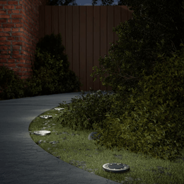 vidaXL Solar Ground Lights with Ground Spikes Outdoor 12 pcs Warm White Lucy And Phil Academy Lucy And Phil Academy