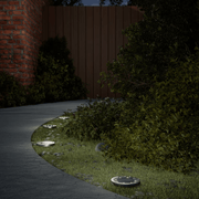 vidaXL Solar Ground Lights with Ground Spikes Outdoor 4 pcs Warm White Lucy And Phil Academy Lucy And Phil Academy