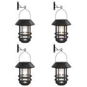 vidaXL Solar Outdoor Wall Lanterns 4 pcs White Lucy And Phil Academy Lucy And Phil Academy