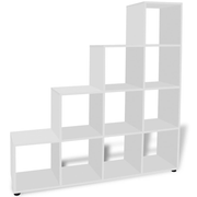 vidaXL Staircase Bookcase/Display Shelf 142 cm White Lucy And Phil Academy Lucy And Phil Academy