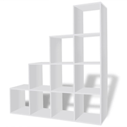vidaXL Staircase Bookcase/Display Shelf 142 cm White Lucy And Phil Academy Lucy And Phil Academy