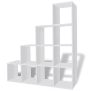 vidaXL Staircase Bookcase/Display Shelf 142 cm White Lucy And Phil Academy Lucy And Phil Academy