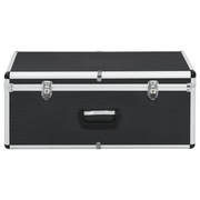 vidaXL Storage Cases 2 pcs Black Aluminium Lucy And Phil Academy Lucy And Phil Academy