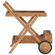 vidaXL Tea Trolley Solid Teak Wood Lucy And Phil Academy Lucy And Phil Academy