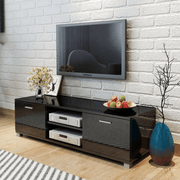 vidaXL TV Cabinet High - Gloss Black 140x40.5x35 cm Lucy And Phil Academy Lucy And Phil Academy