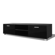 vidaXL TV Cabinet High - Gloss Black 140x40.5x35 cm Lucy And Phil Academy Lucy And Phil Academy