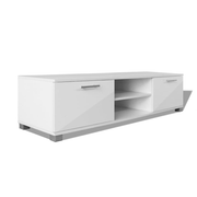 vidaXL TV Cabinet High - Gloss White 120x40.5x35 cm Lucy And Phil Academy Lucy And Phil Academy