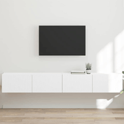 vidaXL TV Wall Cabinet 2 pcs White 98 x 31 x 29.5 cm Engineered Wood Lucy And Phil Academy Lucy And Phil Academy