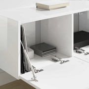 vidaXL TV Wall Cabinet Gloss White 78.5 x 31 x 29.5 cm Engineered Wood Lucy And Phil Academy Lucy And Phil Academy