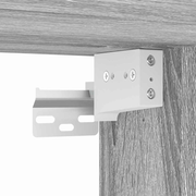 vidaXL TV Wall Cabinet Wall - mounted 2 pcs Grey Sonoma 30 x 31 x 100 cm Lucy And Phil Academy Lucy And Phil Academy