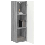 vidaXL TV Wall Cabinet Wall - mounted 2 pcs Grey Sonoma 30 x 31 x 100 cm Lucy And Phil Academy Lucy And Phil Academy