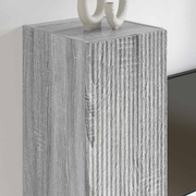 vidaXL TV Wall Cabinet Wall - mounted 2 pcs Grey Sonoma 30 x 31 x 100 cm Lucy And Phil Academy Lucy And Phil Academy