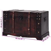 vidaXL Vintage Treasure Chest Wood 66x38x40 cm Lucy And Phil Academy Lucy And Phil Academy