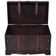 vidaXL Vintage Treasure Chest Wood 66x38x40 cm Lucy And Phil Academy Lucy And Phil Academy