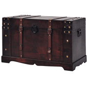 vidaXL Vintage Treasure Chest Wood 66x38x40 cm Lucy And Phil Academy Lucy And Phil Academy