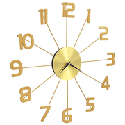 vidaXL Wall Clock Metal 50 cm Golden Lucy And Phil Academy Lucy And Phil Academy