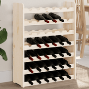 vidaXL Wine Rack 67.5x25x87 cm Solid Wood Pine Lucy And Phil Academy Lucy And Phil Academy