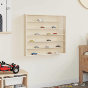 vidaXL Wooden Collector's Display Case Brown 60 x 8.5 x 54 cm Plywood Lucy And Phil Academy Lucy And Phil Academy