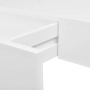 White MDF Floating Wall Display Shelf 1 Drawer Book/DVD Storage Lucy And Phil Academy Lucy And Phil Academy