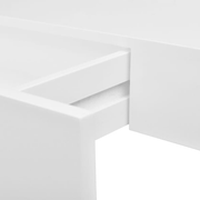 White MDF Floating Wall Display Shelf 1 Drawer Book/DVD Storage Lucy And Phil Academy Lucy And Phil Academy